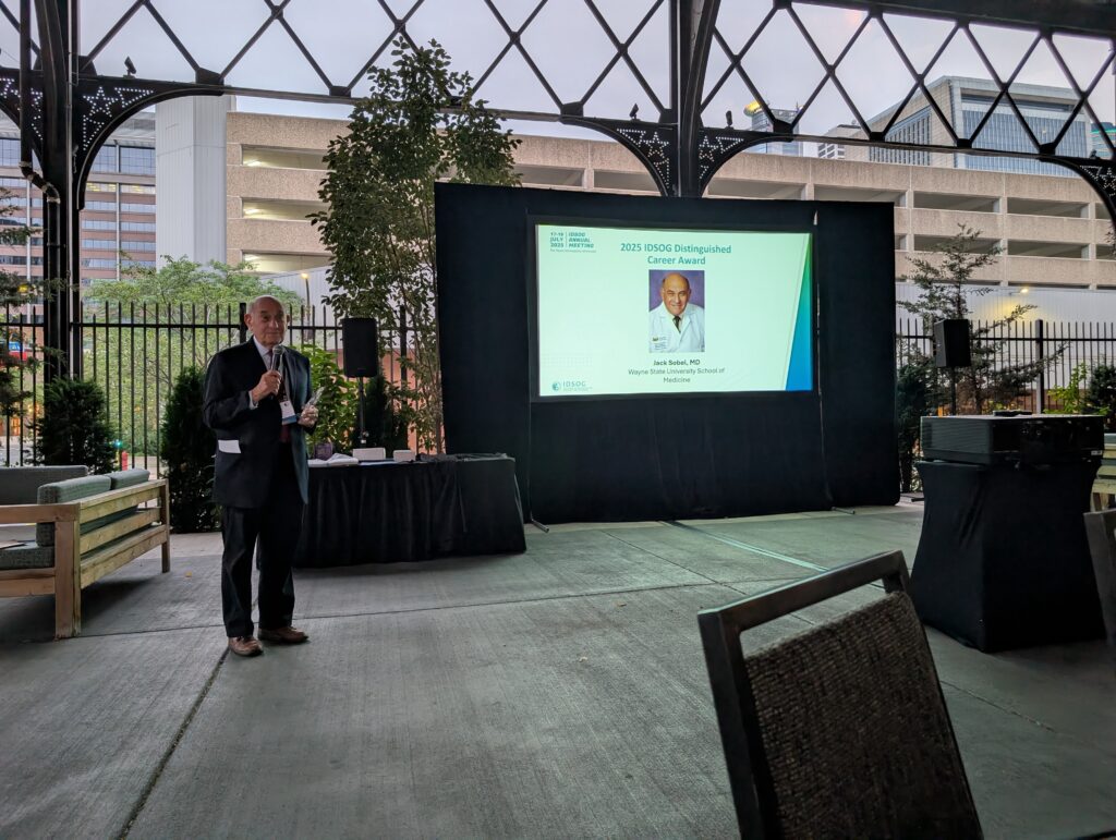 Dr. Sobel is honored with the IDSOG Distinguished Career Award