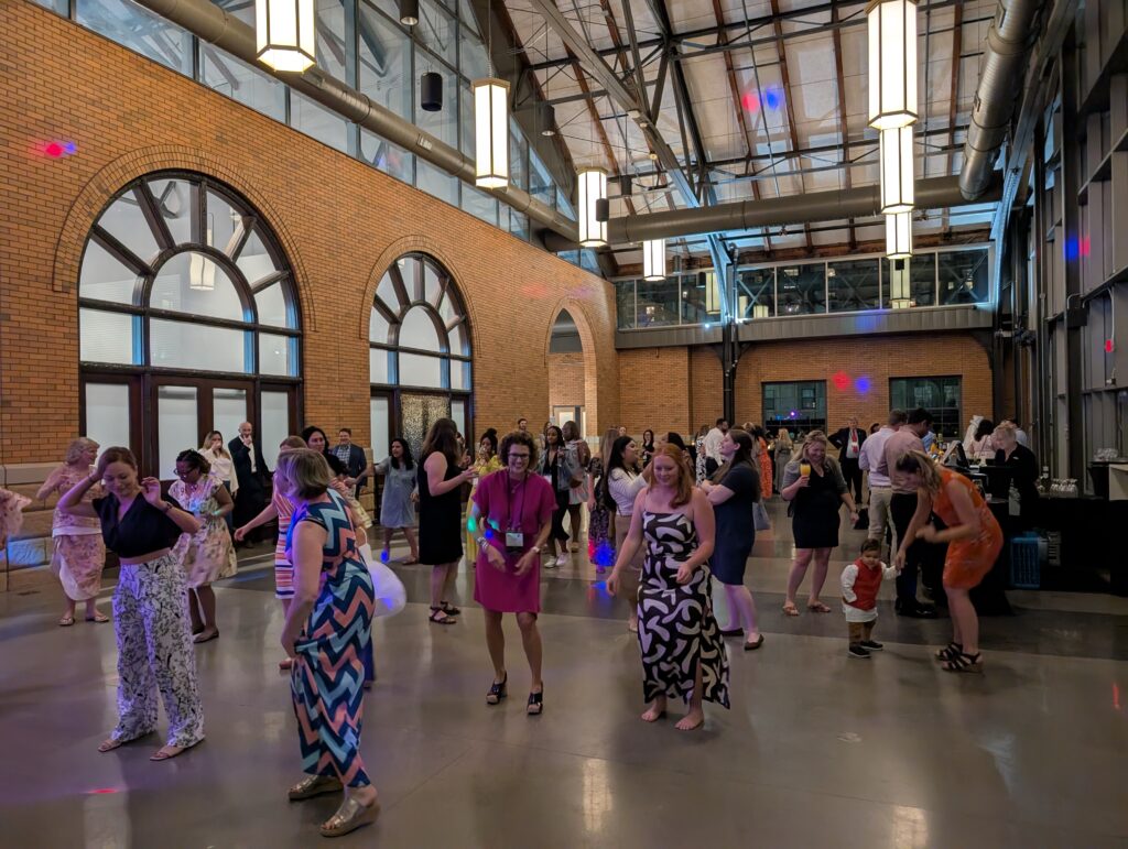 Dr. Kim Fortner keeps the party going